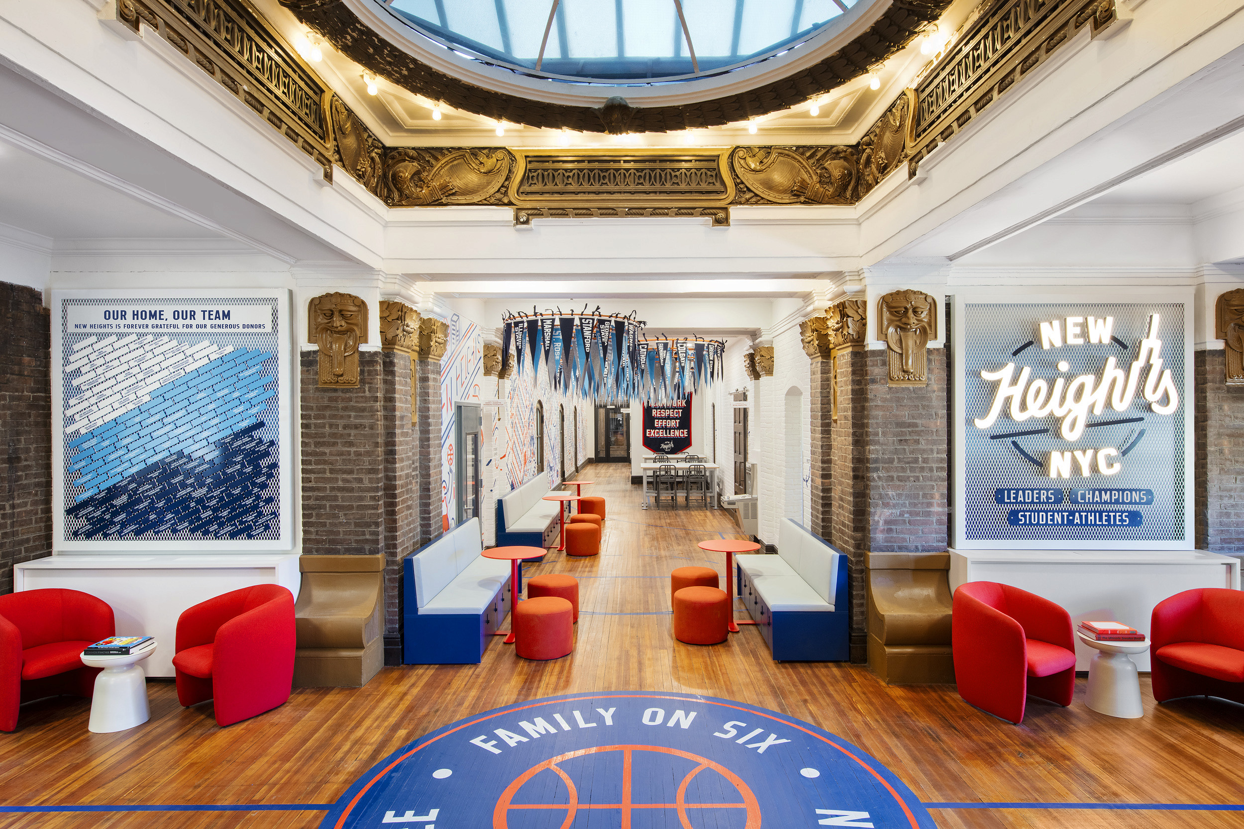 [Interior Design] Fogarty Finger Creates a Champion-Level Home for New Heights Youth at Brooklyn’s Bedford Union Armory
